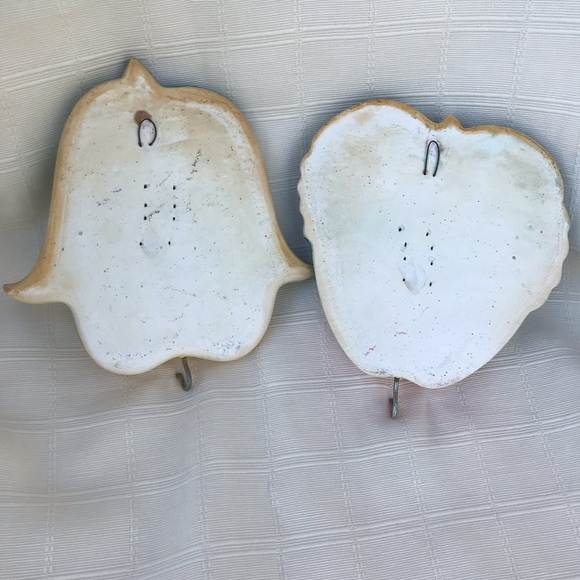 Vintage Anthropomorphic kitchen wall decor Miller studio 1970 apple pear - Picture 3 of 7